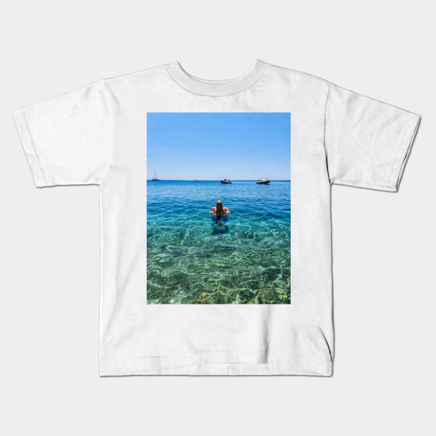 Vacation Mood Kids T-Shirt by GRKiT